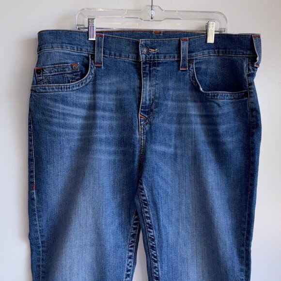 True Religion Men’s Geno Relaxed Slim Jeans Size 38x30 No Flap - Picture 2 of 14